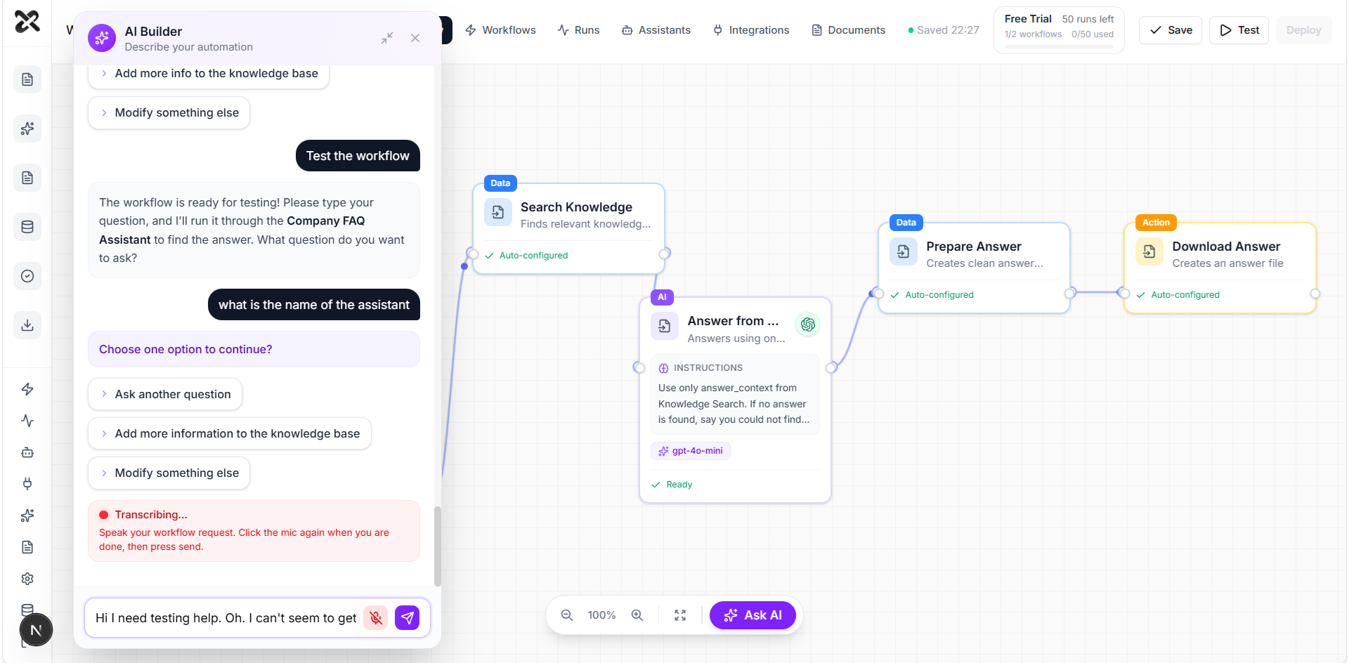 Ingesta AI Builder